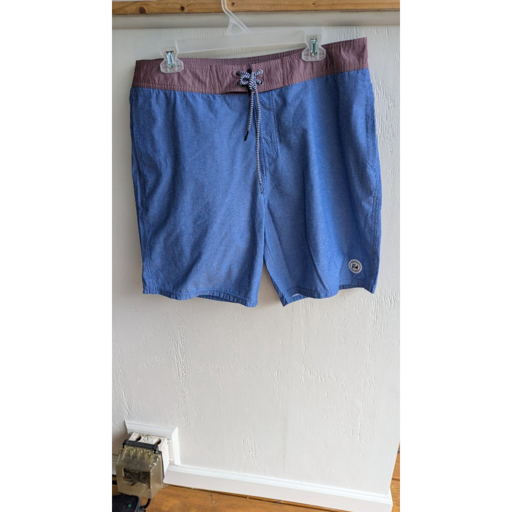 Men's SURFCUZ Blue & Maroon Board Shorts